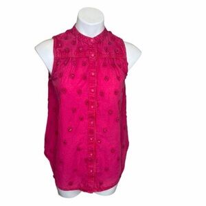 Anthropologie Pilero Pink Sleeveless Top. Size Small. NWT
